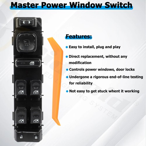 Interruptor maestro de ventana eléctrica del lado del conductor para Chevrolet Avalanche 1500 2003-2006 - Imagen 8 de 13