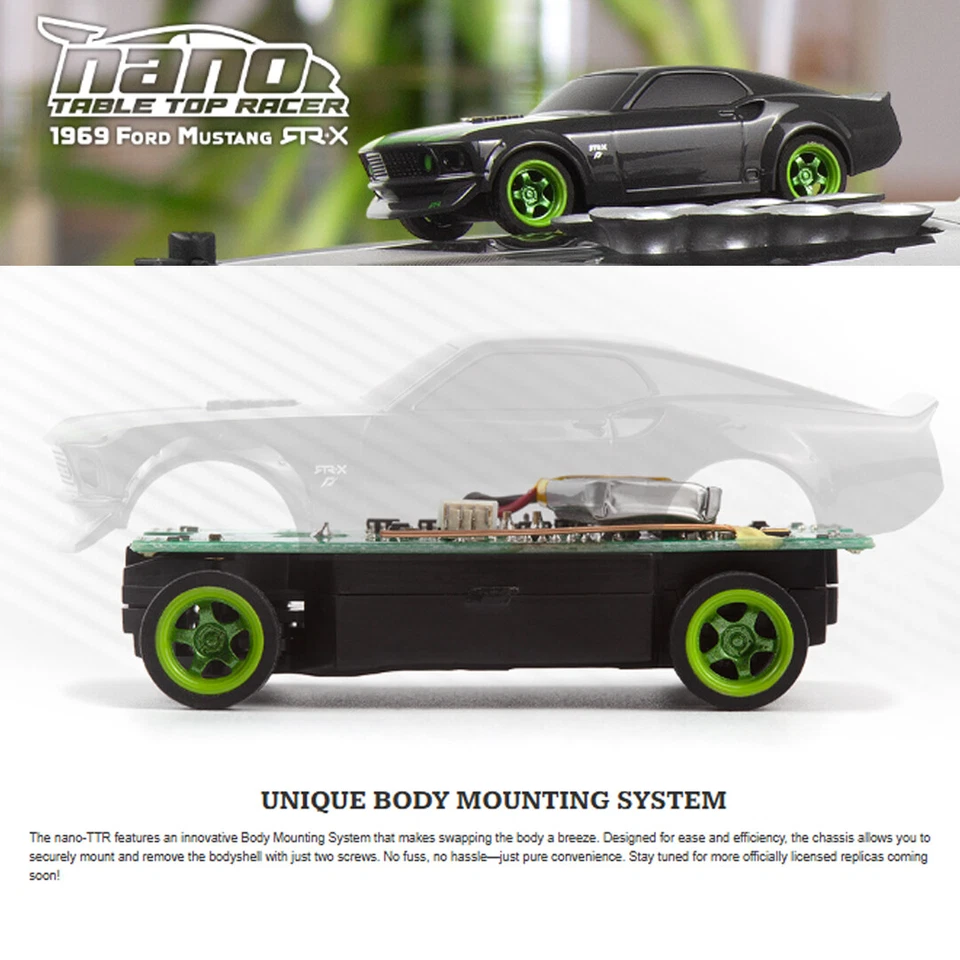 HPI 1/64 Nano-TTR 2WD Ford Mustang RTR-X Touring Car w/ Remote 160980 - Image 4 of 4