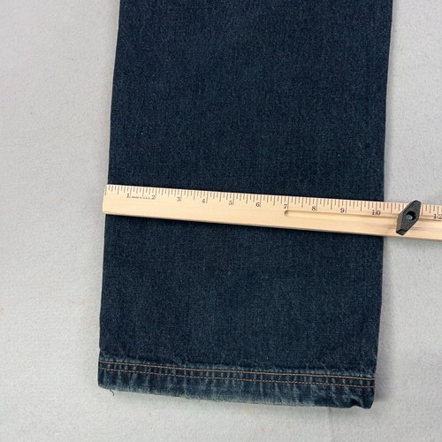 Raider Jeans Mens 36x32 Blue Dark Denim Street Urban Baggy Skater Hip Hop Y2K - Picture 11 of 18