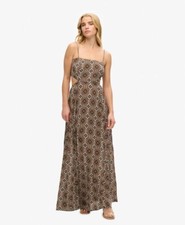 Image of Superdry Womens Sheered Back Maxi Dress