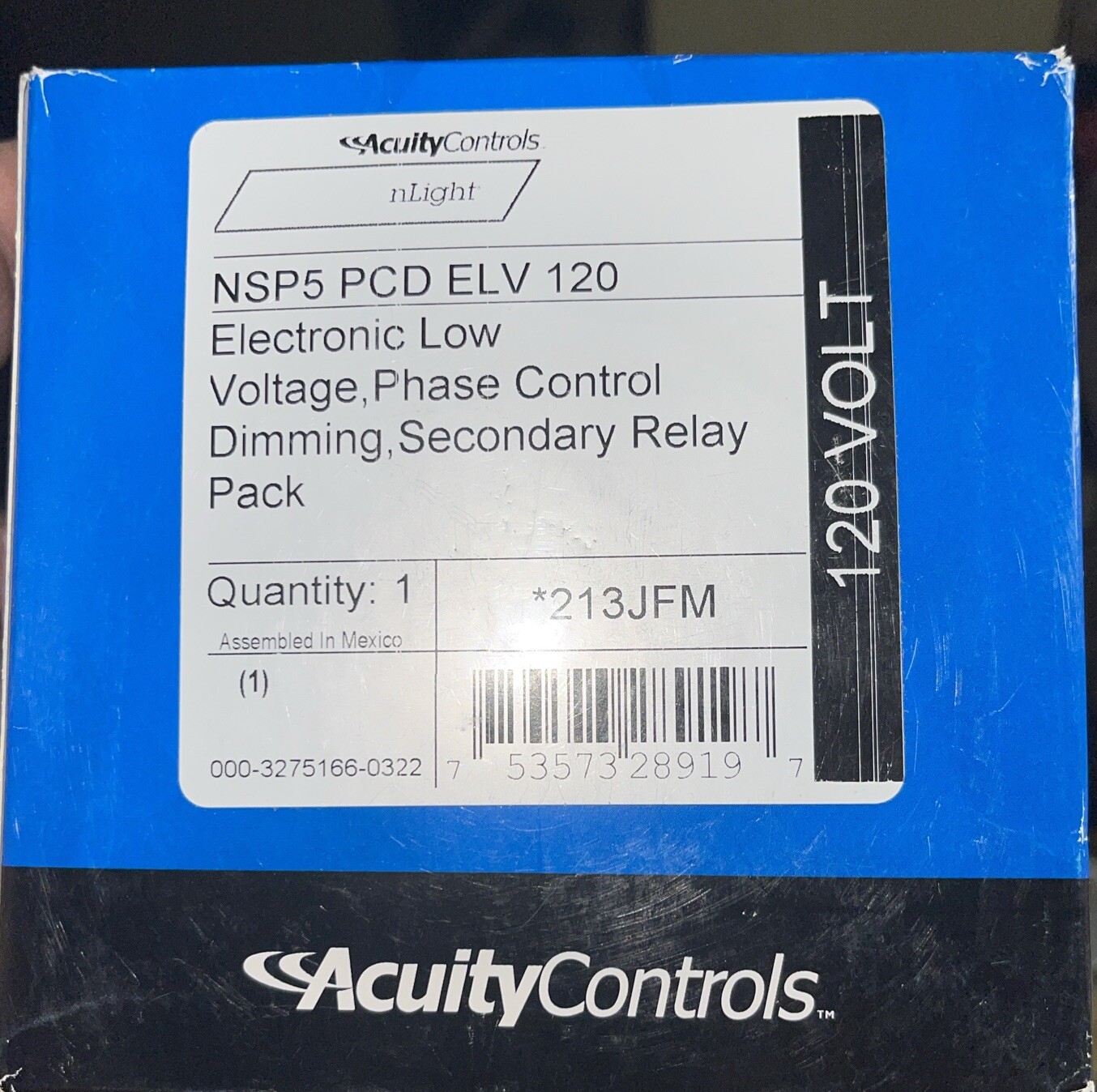 nLight NSP5 PCD ELV 120 Secondary Relay Phase Control Dimming Acuity
