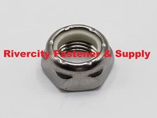 (5) 7/16-20 Stainless Nylon Insert Lock Nut Thin Jam Half thick NTE 7/16x20