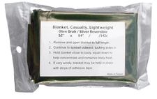 Rothco Lightweight Survival Blanket - 52" x 84" Emergency Casualty Blanket