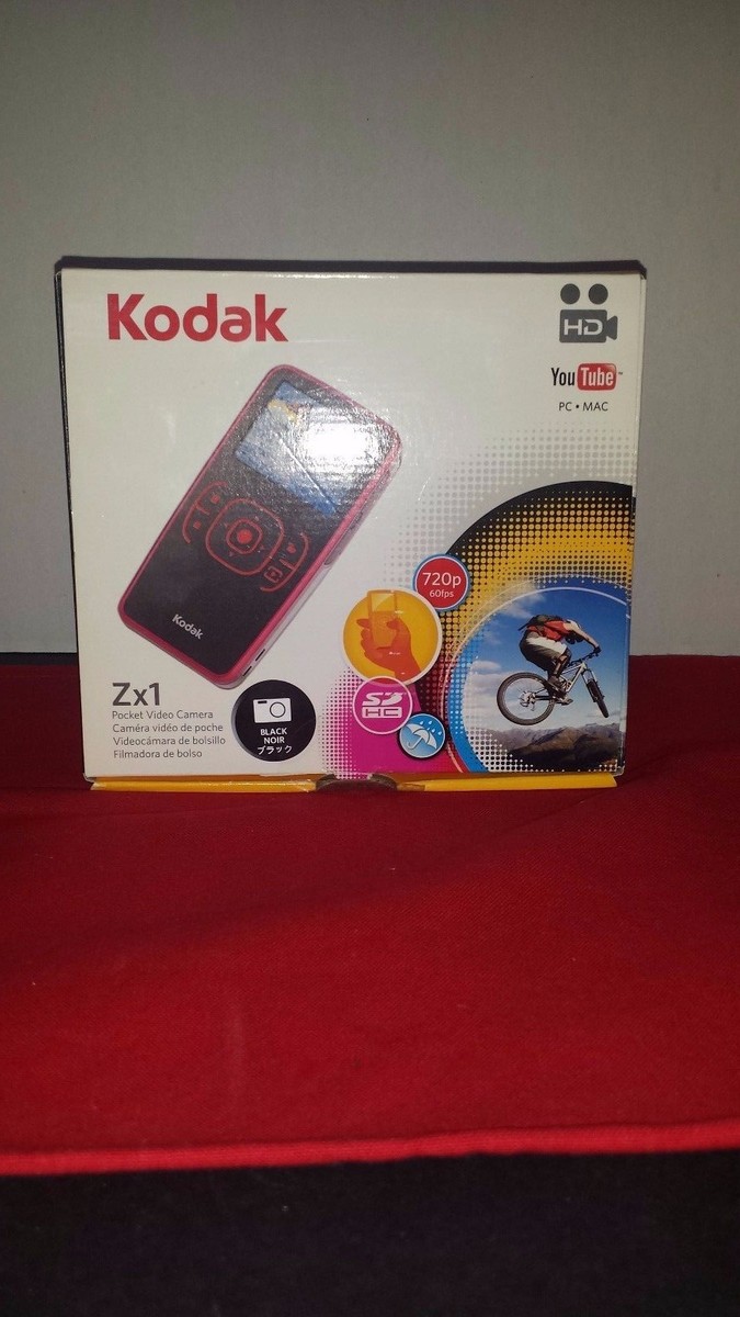 New in Box - Kodak Zx1 Pocket Camcorder - Black - 04177455019 | eBay