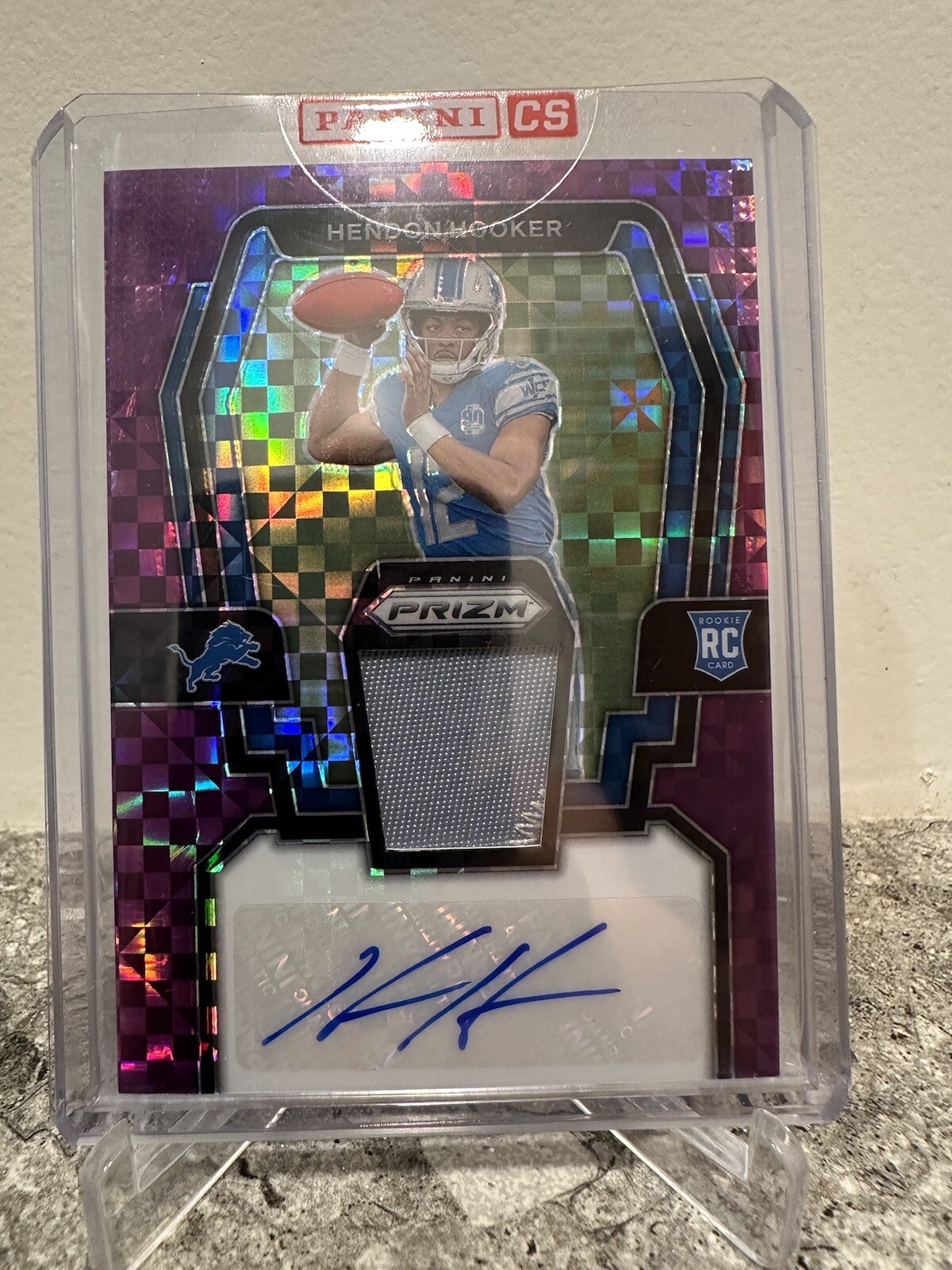 2023 Prizm Football Hendon Hooker Purple Power RPA Rc /49