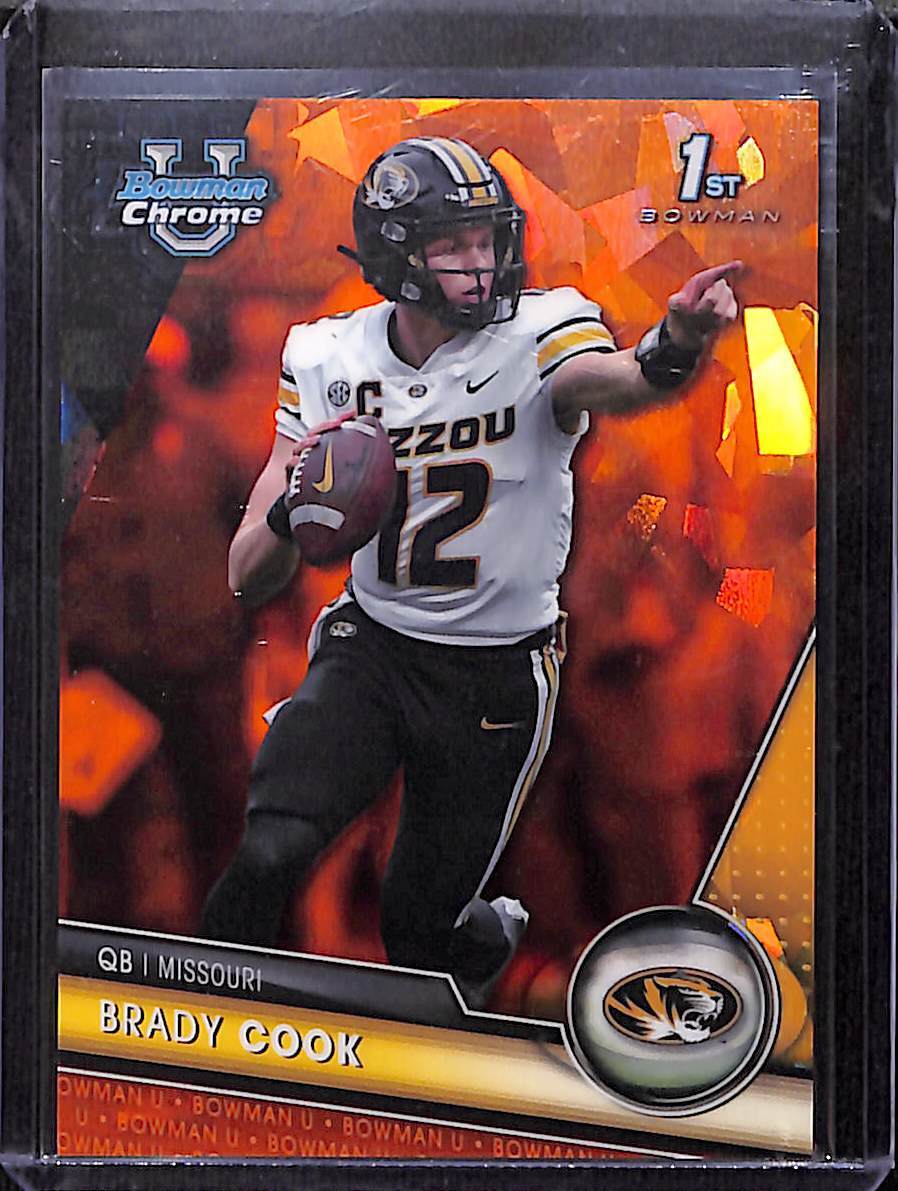 Brady Cook 2023 Bowman Chrome University Orange Sapphire #131 /25