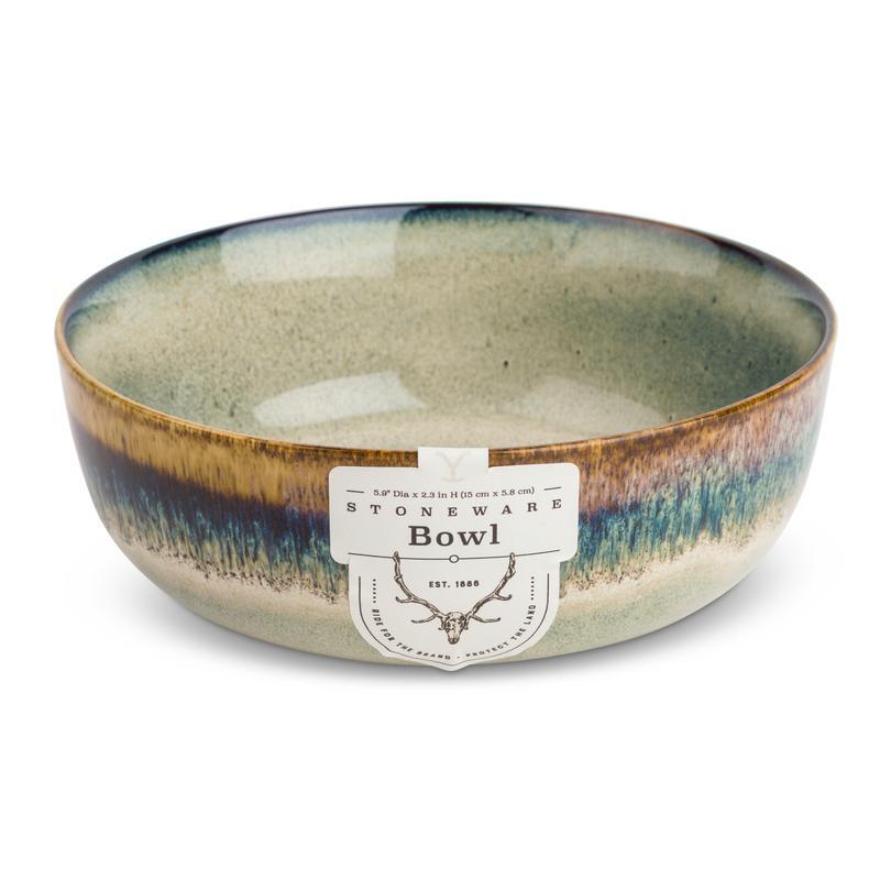 Kayce Collection Ceramic Round Bowl Durable Unique Reactive Glaze
