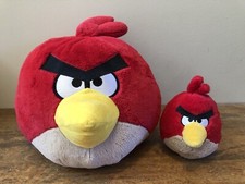 Commonwealth Angry Birds Plush Red 9  And 5  2010 Set Of 2 Stuffed Animal Toys