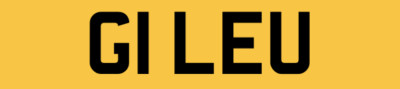 GILLIAN GILL GIL EU NUMBER PLATE REGISTRATION G1 LEU OLD PRIVATE 5 DIGIT GILES U