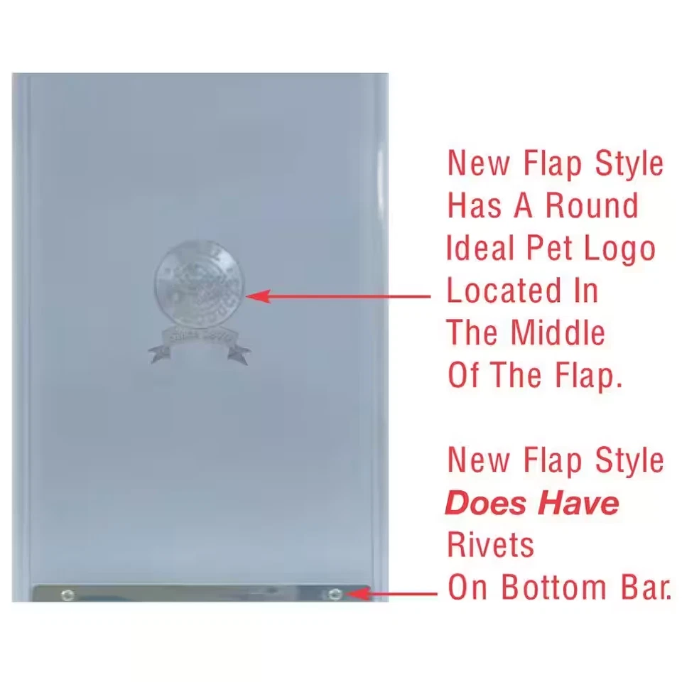 Aba de substituição grande para porta Ideal Pet 10,5 pol. Cofre flexível transparente x 15 polegadas - Imagem 2 de 4