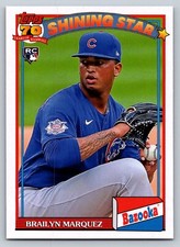 2021 Topps Archives #91BZ-12 Brailyn Marquez RC 1991 Topps Bazooka Shining Stars