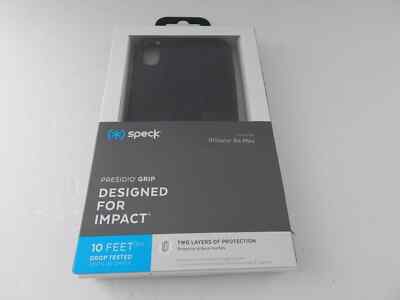Speck Presidio Grip Case for iPhone XS Max 6.5'' Black/Black New
