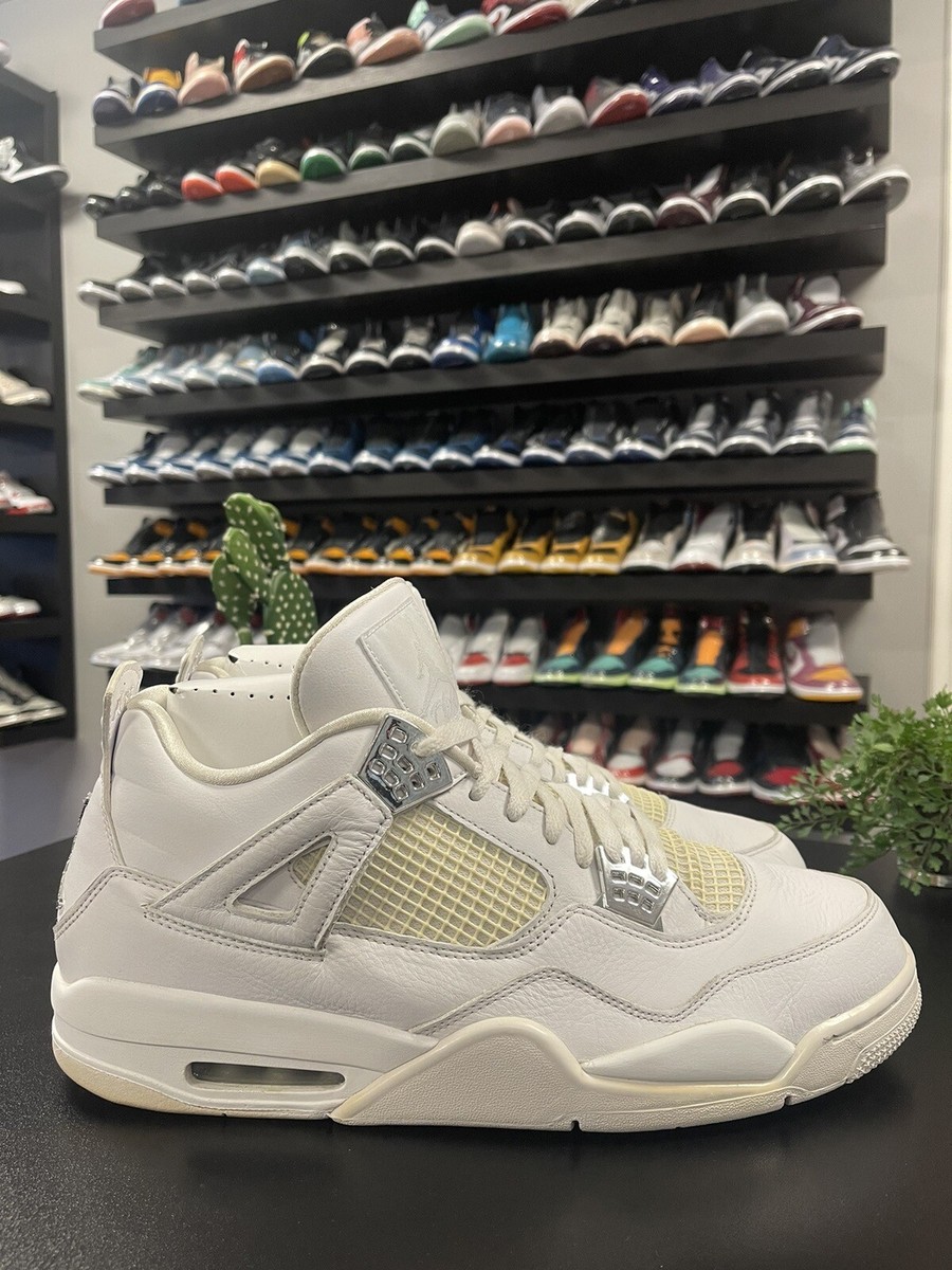Size 15 - Nike Air Jordan 4 Pure Money White Silver 308497-100