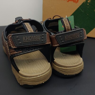 Khombu Chandler Fisherman Sandals Mens Size 11 Brown Leather Bungee Strap 73234 Khombu AT William Sandals Bungee Mens Size 11M Brown/Black  main image 4