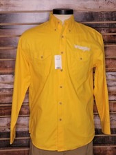 NWT Vintage Wrangler Embroidered Cowboy Button Up Shirt Large