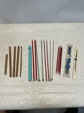 Large lot of Knitting Needles/Crochet Hooks Cloth Makers 24 Pieces