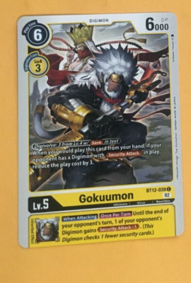 Gokuumon BT12-039 C Digimon CCG | Across Time Near Mint English