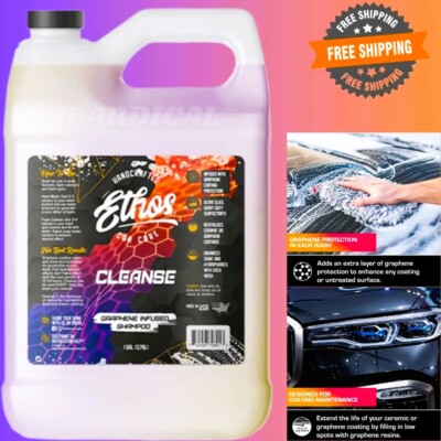 Ethos Cleanse Graphene Shampoo, Ceramic Coating Car Wash Soap, 1 Gallon NEW