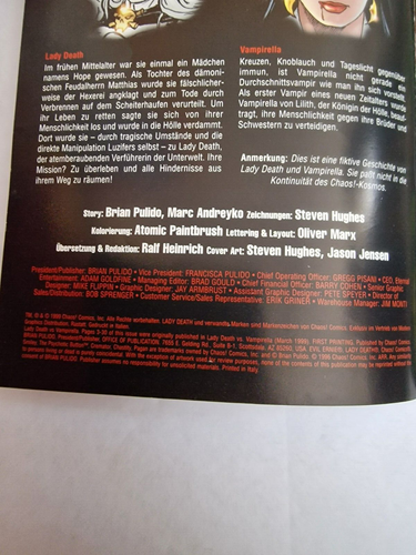 LADY DEATH 1.SERIE (deutsch) ab 1/2 ,1 -3+1-13 + VARIANT + PRESTIGE - CHAOS 1998 - Picture 86 of 90