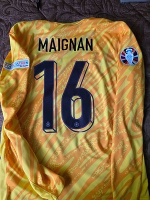 Maillot Nike France Maignan Euro 2024 – Jaune, Taille L – Neuf