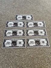 7 x Jack Daniels Dollar Bills Promotional Memorabilia 2007 Jack Daniel’s