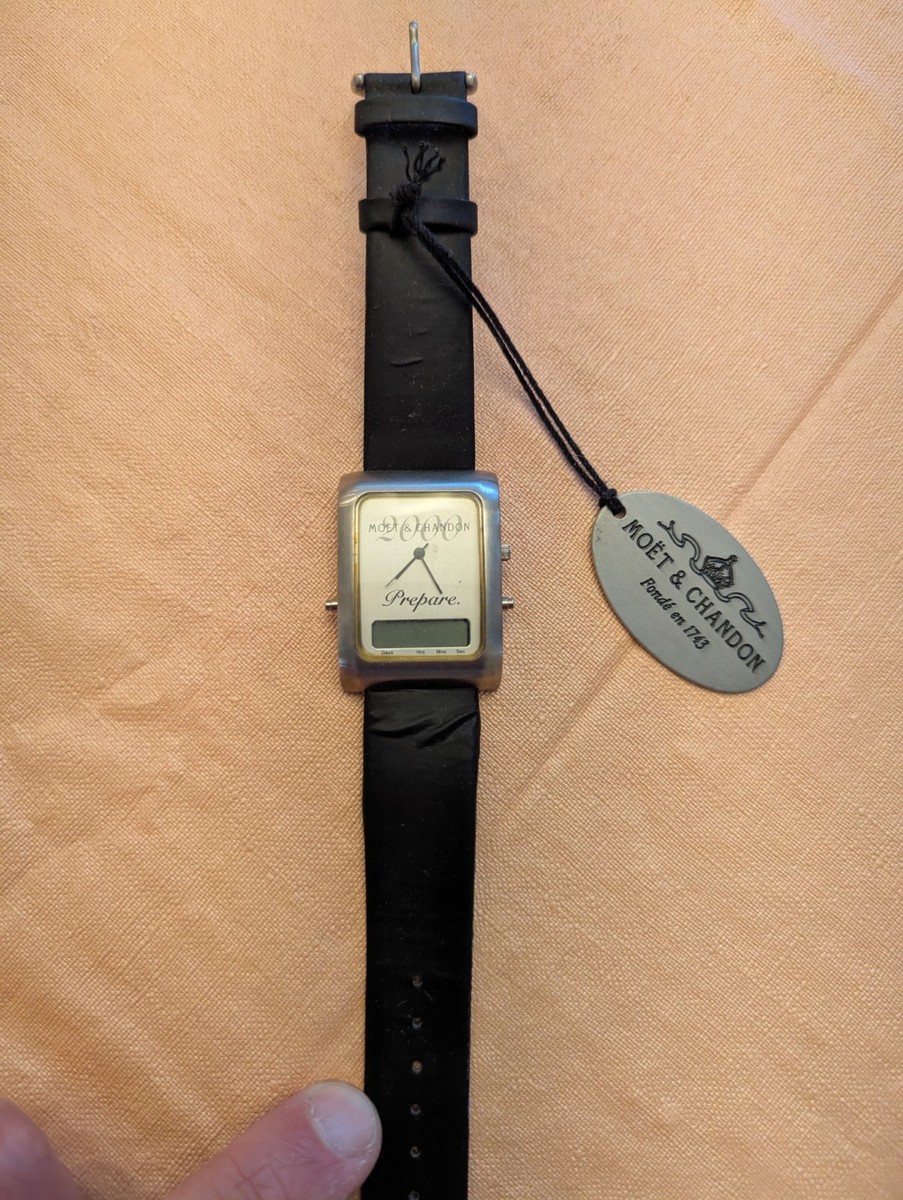 Vintage Watch, Moet Chandon Countdown to Millenium Year 2000 "PREPARE" Y2K
