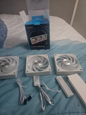 Lian Li UNI Fan CL120 ARGB PWM Fan - 3 pack sold as a set. 2 reg. and 1 reverse 