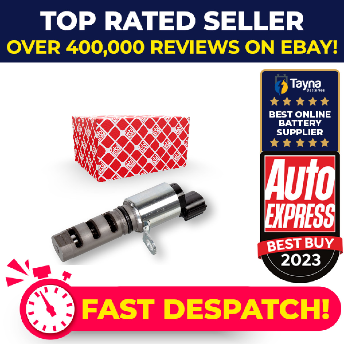 Camshaft Adjuster Valve fits HYUNDAI ix20 JC 1.6 Intake side 11 to 19 G4FC Febi