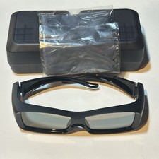 Toshiba Real 3D Active Glasses Model FPT-AG01 With Cleaning Cloth And Carry Case