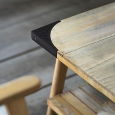 Pack of 4 2.56" Antique Metal Corner Protectors Corner Guard Decorative Desk ...