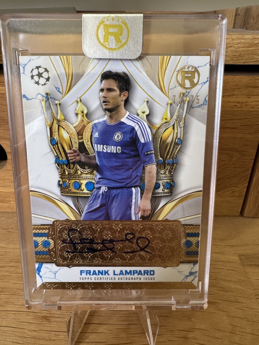 2024-25 Topps Reverence UEFA Frank Lampard Crowned Legend Auto /75