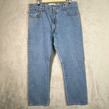 VTG 2004 Levi's 517 Bootcut Jeans Mens 38x34 Light Wash Y2K Missing Back Patch