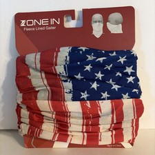 Zone In Fleece Lined Neck Gaitor Stars And Stripes
