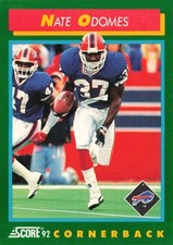 NATE ODOMES 1992 Score #318 Buffalo Bills Football Card