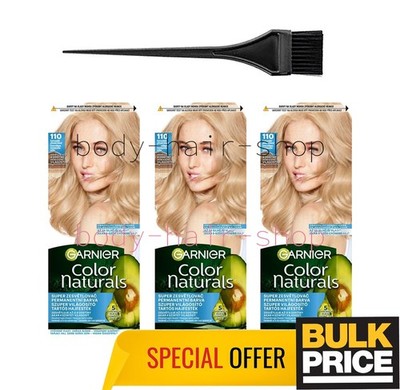 Garnier Color Naturals 110 Extra Light Natural Blonde Luminous Shade Bulk 3er...