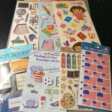 LOT of School Stickers Mix Crafting Scrapbook Cardmaking Junk Journal