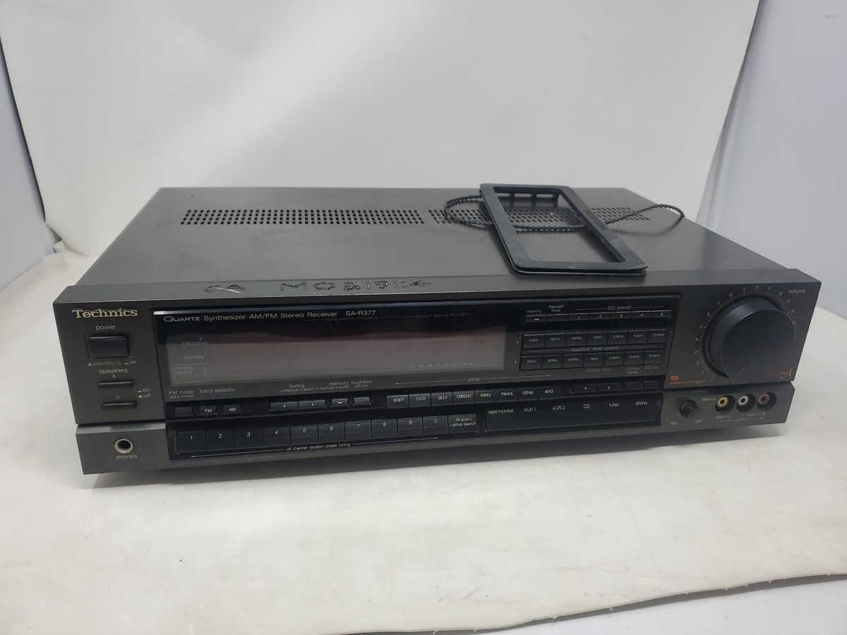 Technics SA-R377 Quartz Synthesized AM/FM Stereo Receiver - Amp | eBay
