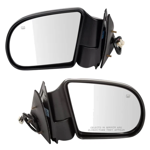 TRQ MRA09120 Power Side View Mirrors For Chevy S10 1999-2004 LH OR RH 15105941