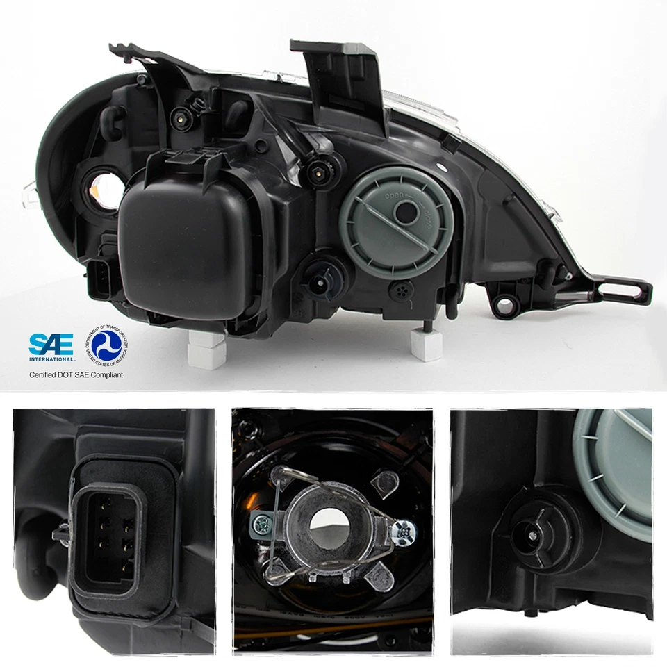 Fit 1998-2001 Mercedes Benz W163 ML320 ML430 Projector Headlights Left + Right - Image 2 of 4