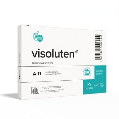 Visoluten A-11 Retina Peptide Bioregulator 60 and 20 Capsules