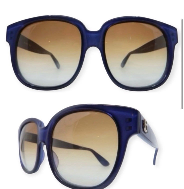 Emmanuelle Khanh Oversized Vintage Purple Sunglasses, Model 