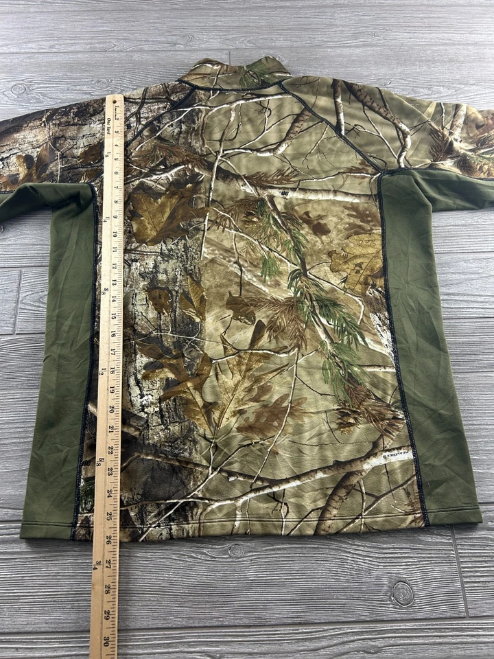 Scent Lok Size Large Realtree Camo Hunting Pullover Shirt Jacket 1/4 Zip - Image 4 of 4