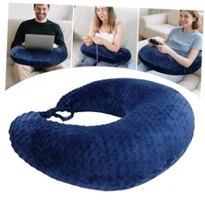  Ergonomic Gaming Pillow for Lap, U-Shaped Crochet Pillow for Lap Support, 