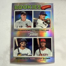 2026 Topps Heritage #390 Montgomery/Freeland/Acosta/Guzman RC Refractor 