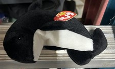 Ty Beanie Babies Waves the Orca Whale Plush Toys - 4084