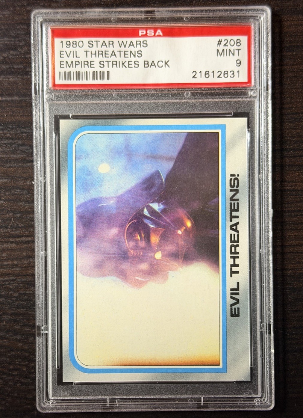 Evil Threatens #208 1980 Star Wars: Empire Strikes Back trading card — raw and PSA graded price guide