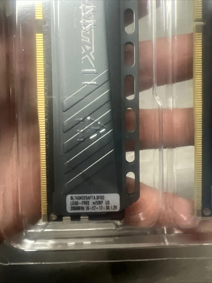 Crucial Ballistix 8GB DDR4 Desktop RAM Memory XMP by Micron PC4-24000 - Image 4 of 4