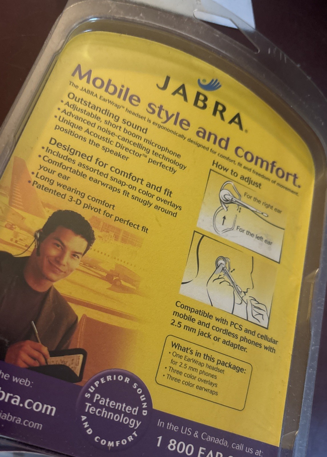 Jabra Earwrap Headset For Phones With A 2.5mm Jack New SEALED