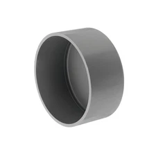 1 Pack 6.3" Diameter PVC Pipe End Cover Cap Fittings for Furniture Garden, Grey