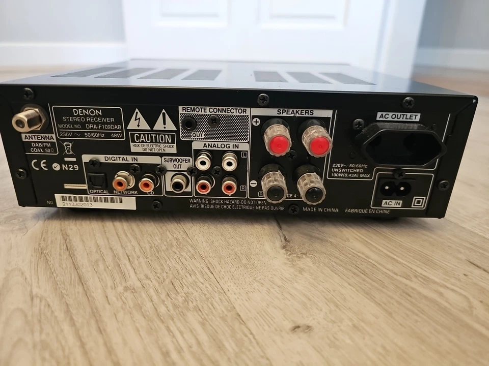 Denon DRA-F109DAB Stereo Receiver Amplifier With Remote Control - Hifi Separate - Image 4 of 4